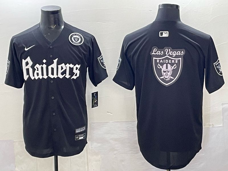 Men 2025 Oakland Raiders Blank Black 6th generation Joint Name Nike Limited NFL Jersey style 018->oakland raiders->NFL Jersey